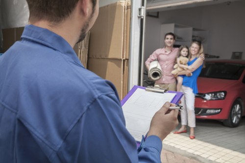 Students storing boxes and luggage in Paddington near local flats
