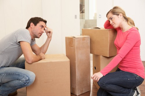 Careful handling of furniture in a Paddington flat with stairs and narrow access
