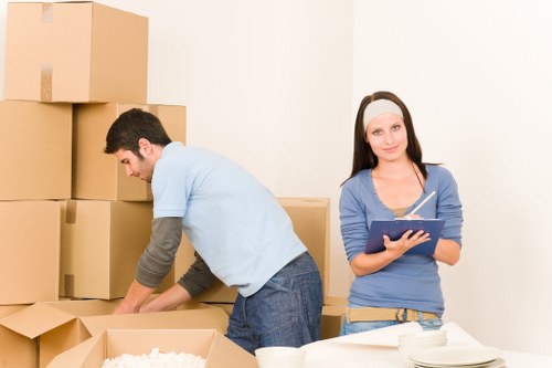 Charity donation and reuse items at a storage facility