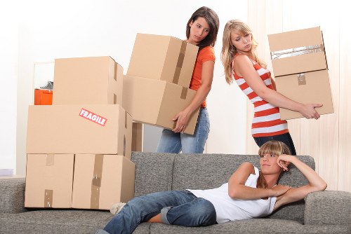 Careful handling of furniture in a Paddington flat move